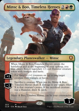 Minsc & Boo, Timeless Heroes Commander Legends- Battle for Baldur's Gate Alternate Art